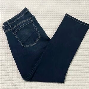 BKE Payton Mid-Rise Straight Jeans - Dark Blue